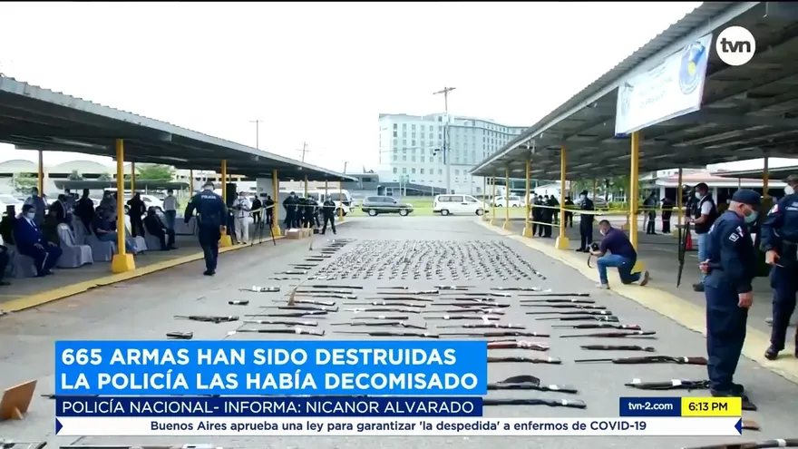 Destruyen armas de fuego vinculadas a hechos criminales