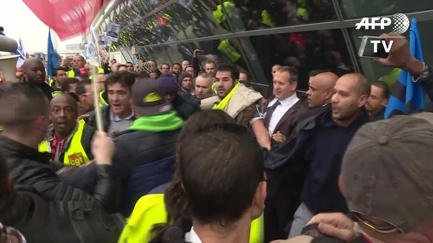 Agreden a directivos de Air France