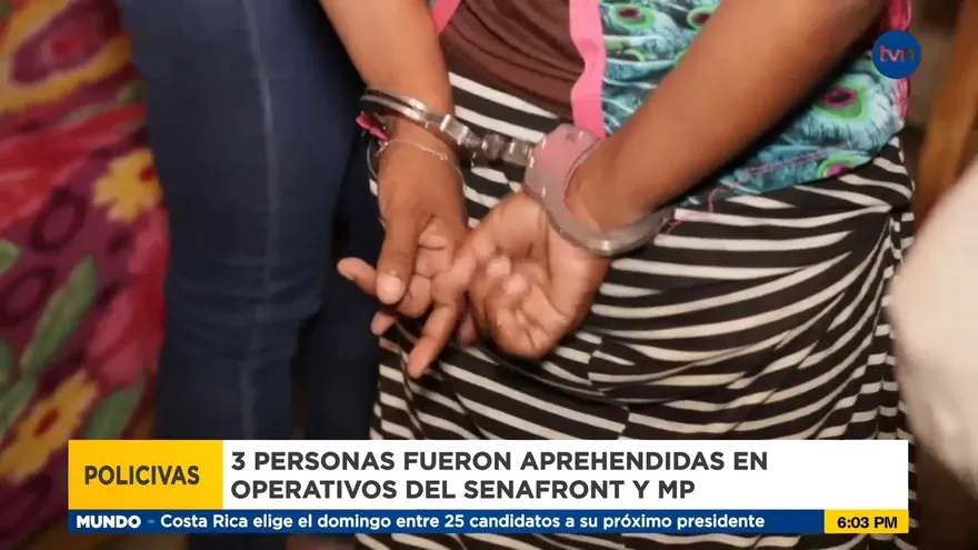 Tres personas vinculadas al delito de trata de personas fueron aprehendidas