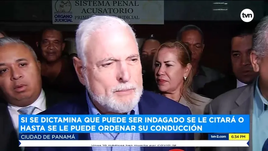 Expresidente Martinelli acude al Instituto de Medicina Legal por solicitud de la Fiscalía