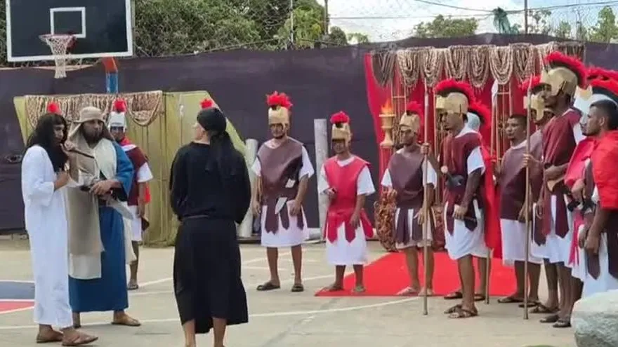 Privados de libertad reviven la Pasión de Cristo en Coclé