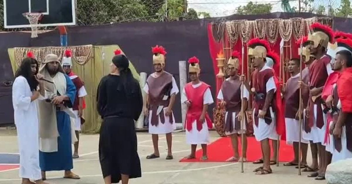 Privados de libertad escenifican la Pasión de Cristo en penal de Penonomé