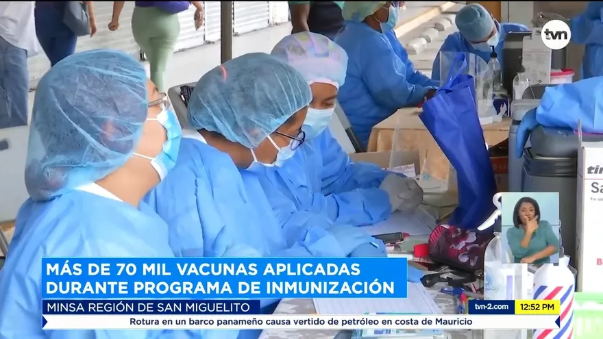 Más de 70 mil vacunas de influenza se han aplicado en San Miguelito