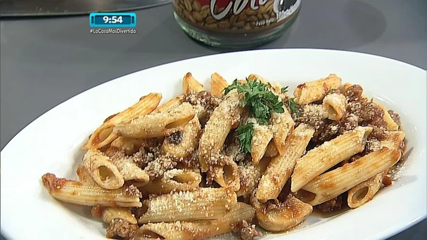 Pasta en salsa de café