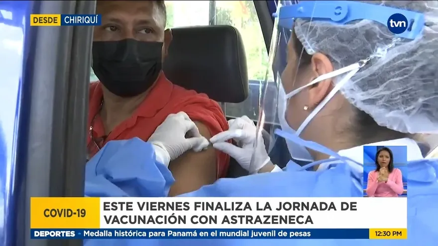 Proceso de vacunación masiva en Chiriquí concluye este viernes
