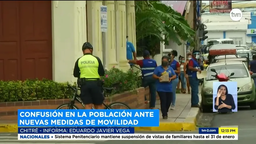 Medidas de movilidad confunde a moradores en Herrera