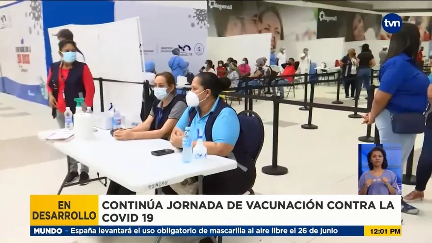 Continúa jornada de vacunación masiva en Tocumen