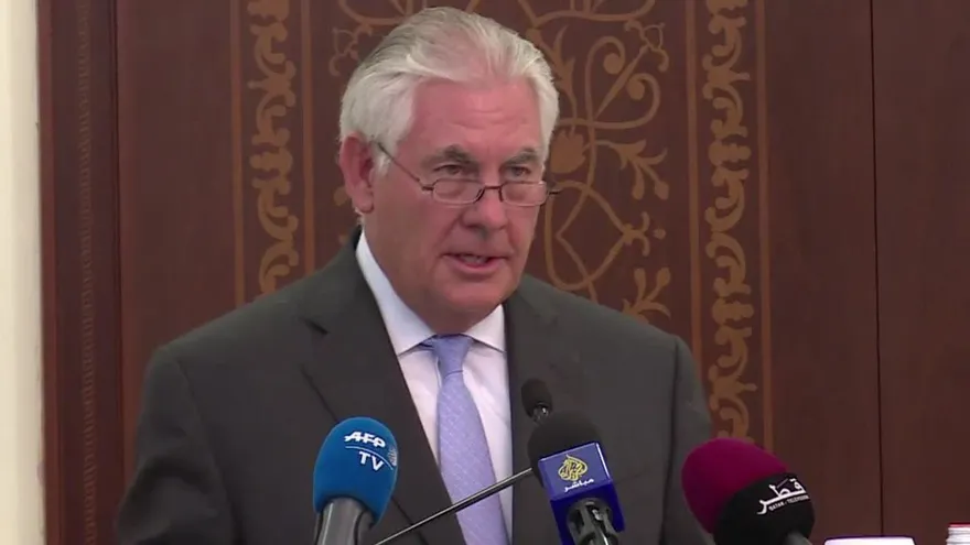 Tillerson obtiene en catar acuerdo sobre lucha antiterrorista