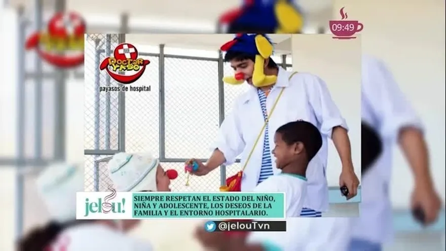 Doctor Yaso lleva alegría y saca sonrisas a los niños y personas adultas enfermos en los hospitales
