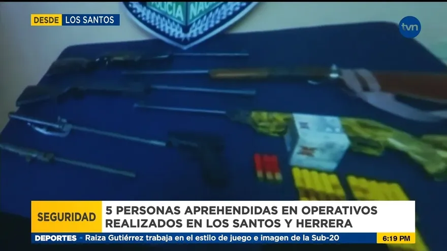 Seis aprehendidos en operativos en Azuero