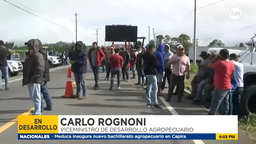 Viceministro de Desarrollo Agropecuario da detalles del acuerdo preliminar con transportistas