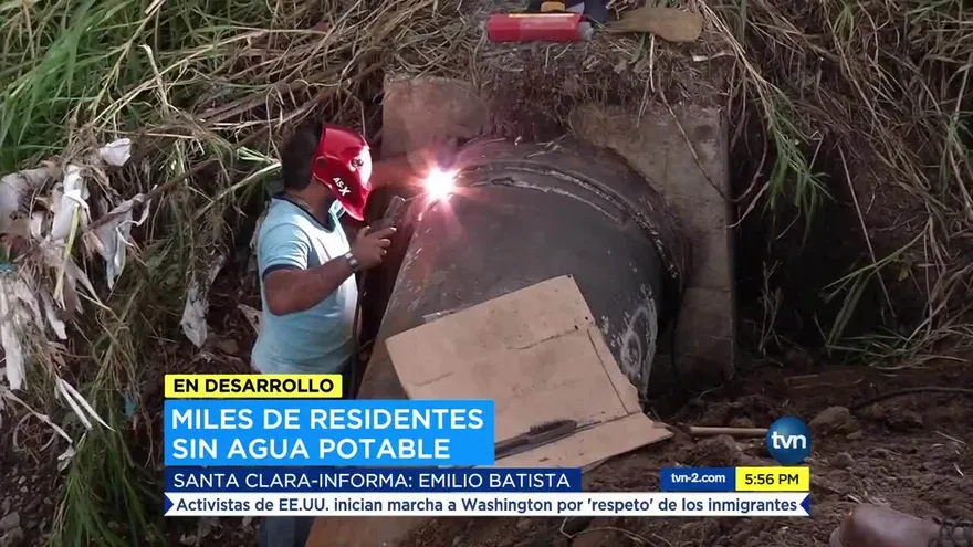 Colapsa tubería de 42 pulgadas