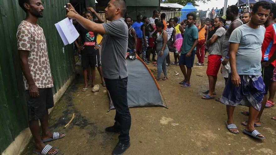 Situación de migrantes en Darién.