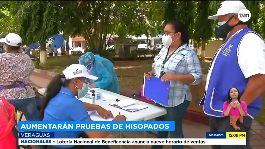 Aumentan las pruebas de hisopado en Veraguas por casos de Covid-19