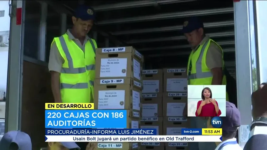 220 cajas de auditorías fueron entregadas al Ministerio Público