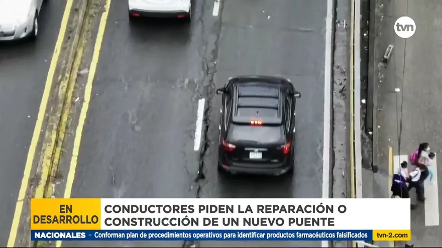 Conductores piden reparación o nuevo puente de San Miguelito