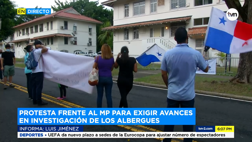 Realizan protestas en el Ministerio Público para exigir avances en el caso de los albergues