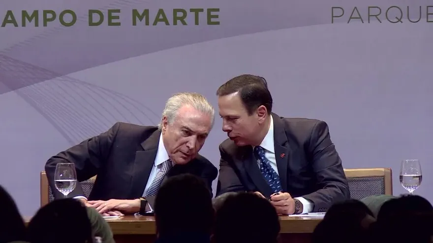 Temer se reúne con alcalde de Sao Paulo y apela a la unidad