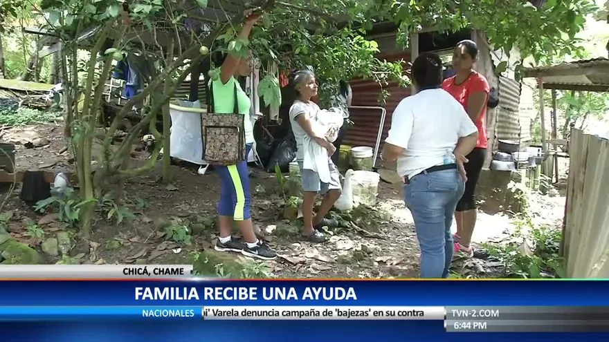 Brindan ayuda a familia en Chicá de Chame
