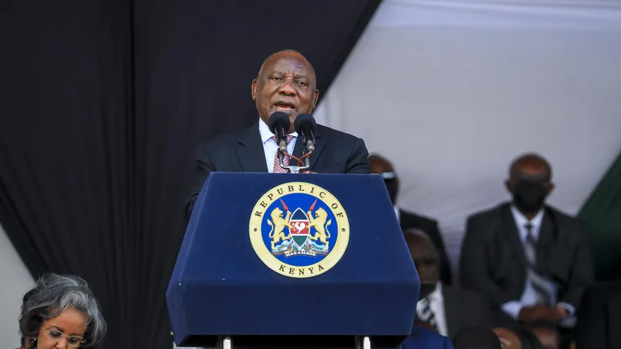 El presidente sudafricano Cyril Ramaphosa