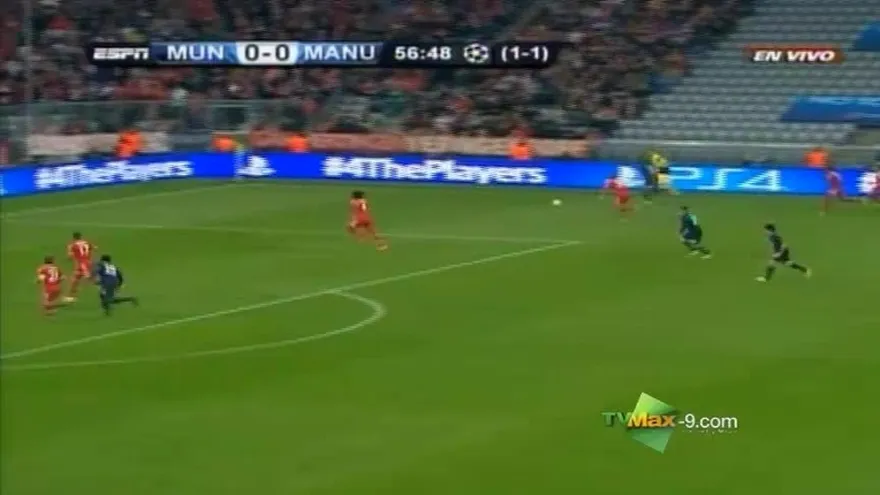 Gol de Evra al min 57 Manchester United 1-0