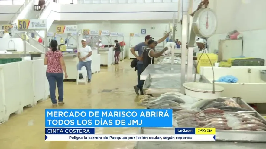 Mercado del Marisco estará abierto durante la JMJ