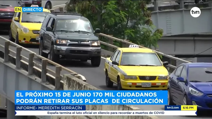 A partir del próximo 15 de junio se podrán retirar las placas de circulación