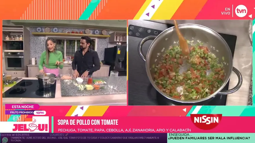 Receta: sopa de pollo con tomate