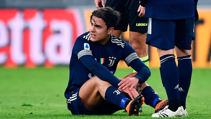 Se confirma la baja de Dybala con la Juventus por una lesión de rodilla