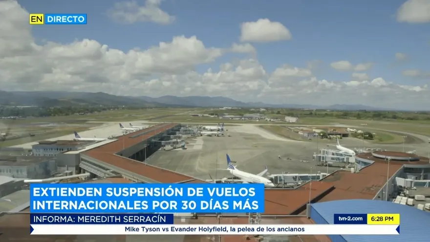 Panamá extiende la suspensión de vuelos internacionales