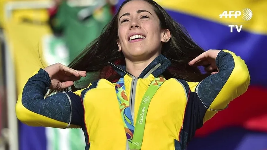 La colombiana Mariana Pajón volvió a ganar oro en ciclismo BMX