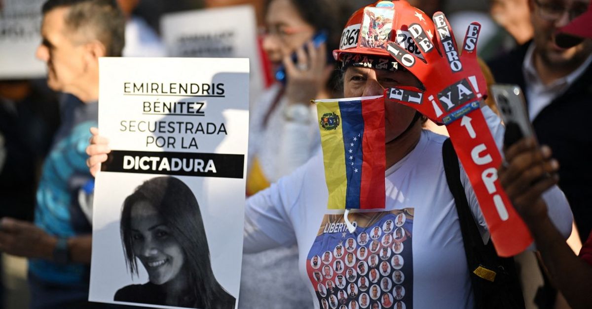 Protestan por desapariciones forzadas de presos políticos en Venezuela