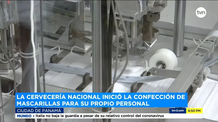 Cervecería Nacional inicia confección de mascarillas para sus colaboradores