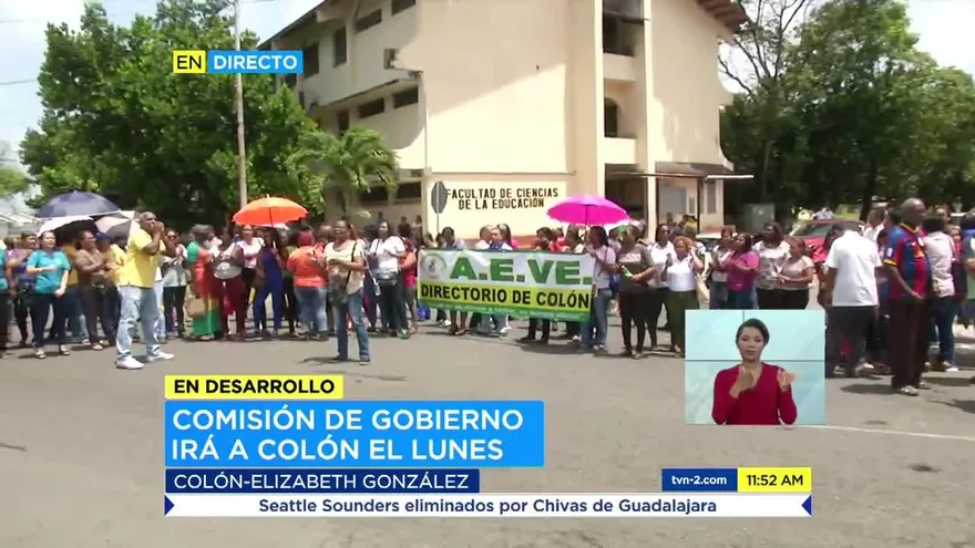 Grupos en Colón avivan sus protestas