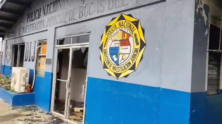 Instalaciones de la Dirección Nacional de Investigaciones Judiciales (DNIJ) en Changuinola.