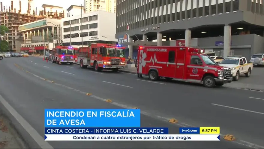 Reportan incendio en el edificio Avesa