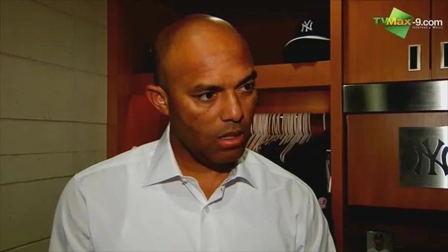 Mariano Rivera luego de salvar su primer partido del 2013