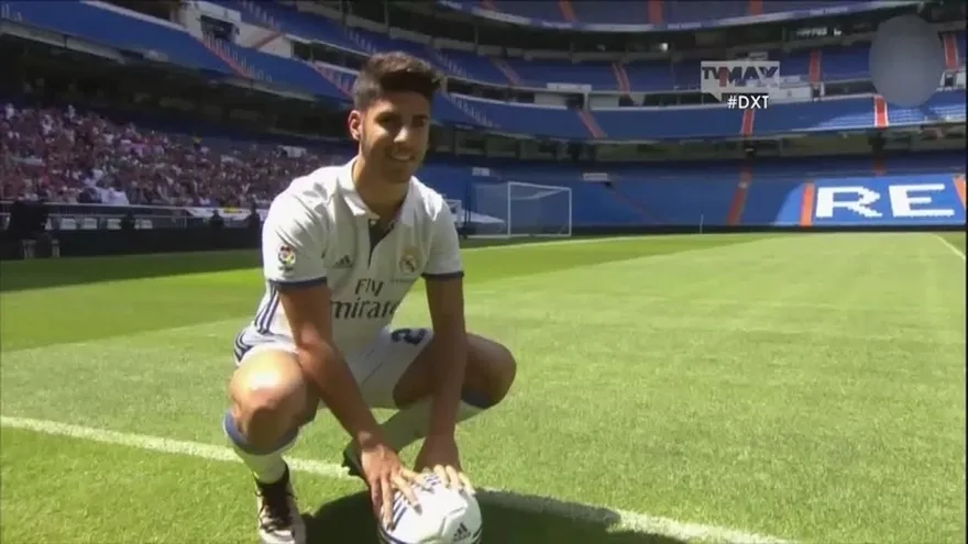 Marco Asensio fue presentado como jugador del Real Madrid
