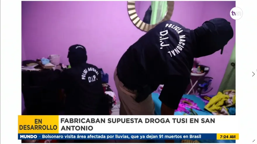 Realizan allanamientos para desmantelar laboratorio de la droga tusi