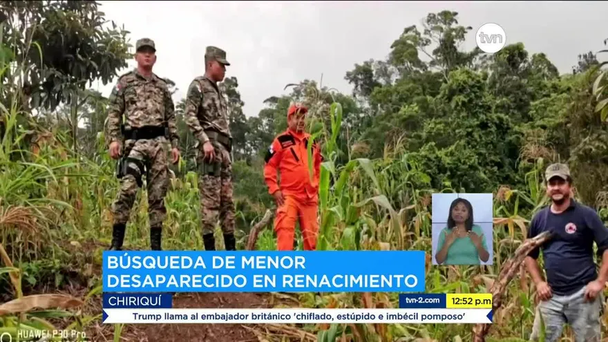 Tratan de ubicar a menor desaparecido en Chiriquí