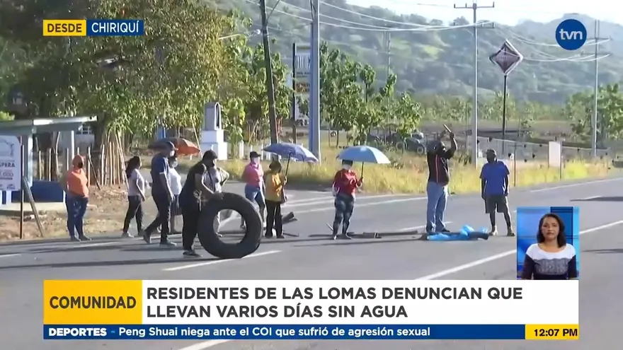 Protestan por falta de agua
