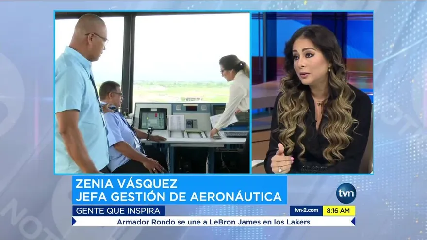 Zenia Vásquez y su experiencia en el campo de la aviación