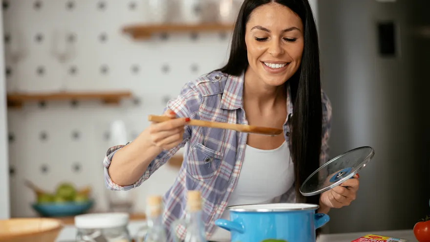 Sopa de pollo Gluten Free.