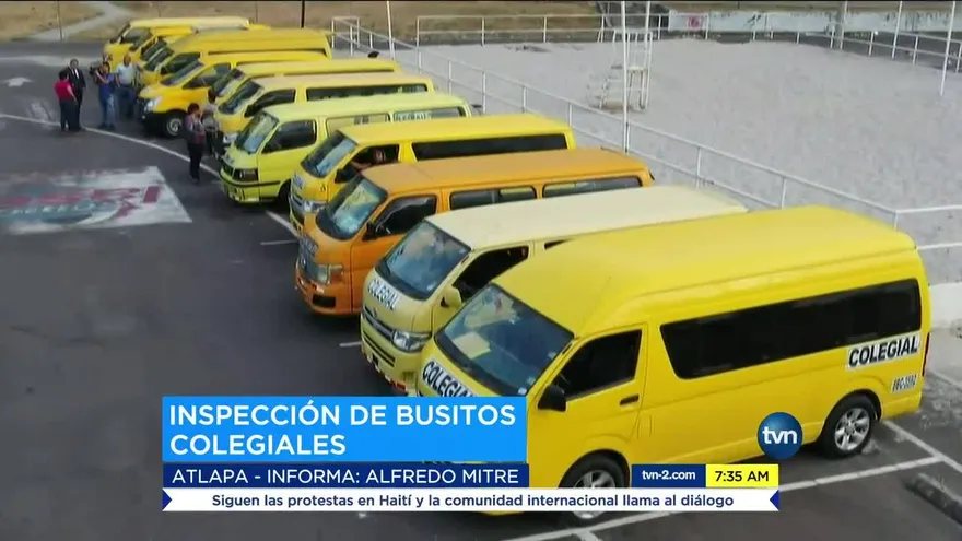 Se inicia inspección de buses colegiales