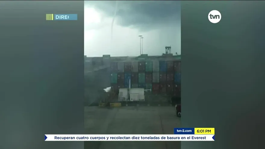 Tromba marina se convierte en gustnado en la provincia de Colón