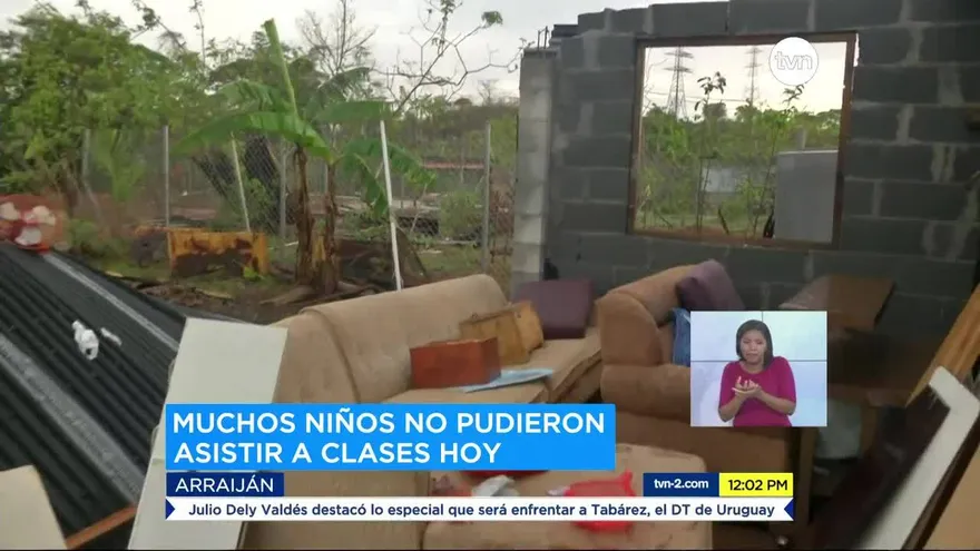 Temporal causa daños en viviendas en Panamá Oeste
