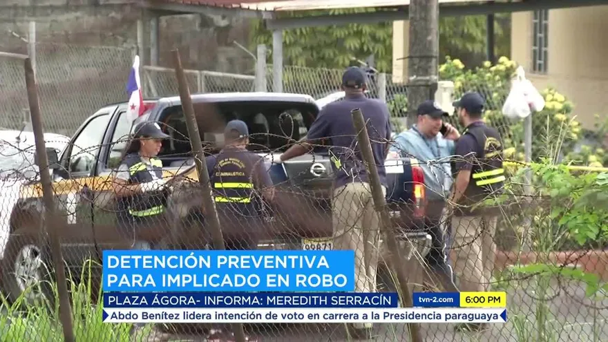 Ordenan detención provisional de supuesto implicado en robo de banco