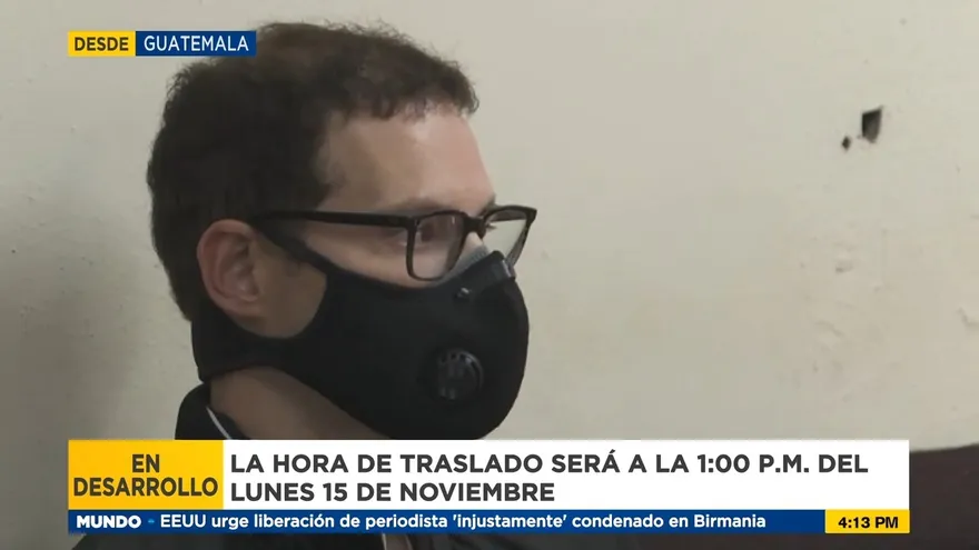 Luis Martinelli será trasladado a EEUU al mediodía el 15 de noviembre