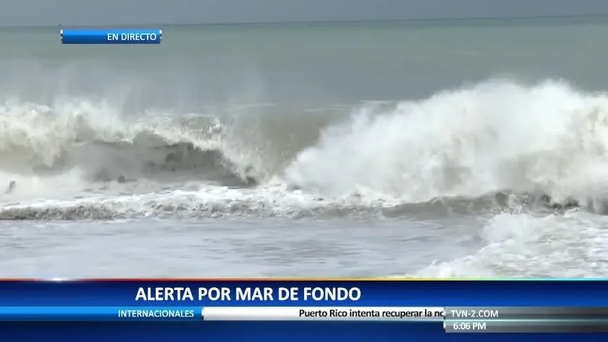 Sinaproc emite aviso de prevención por mar de fondo