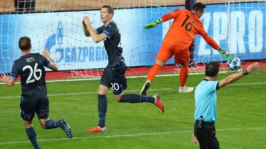 Mónaco cae goleado por el Brujas y sigue sin notar el efecto Henry